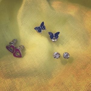 Cute earrings all 3 sets included